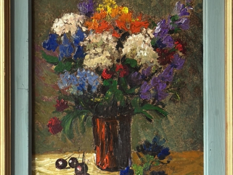 Still Life with Summer Blossoms – by Vilmos Podolyák