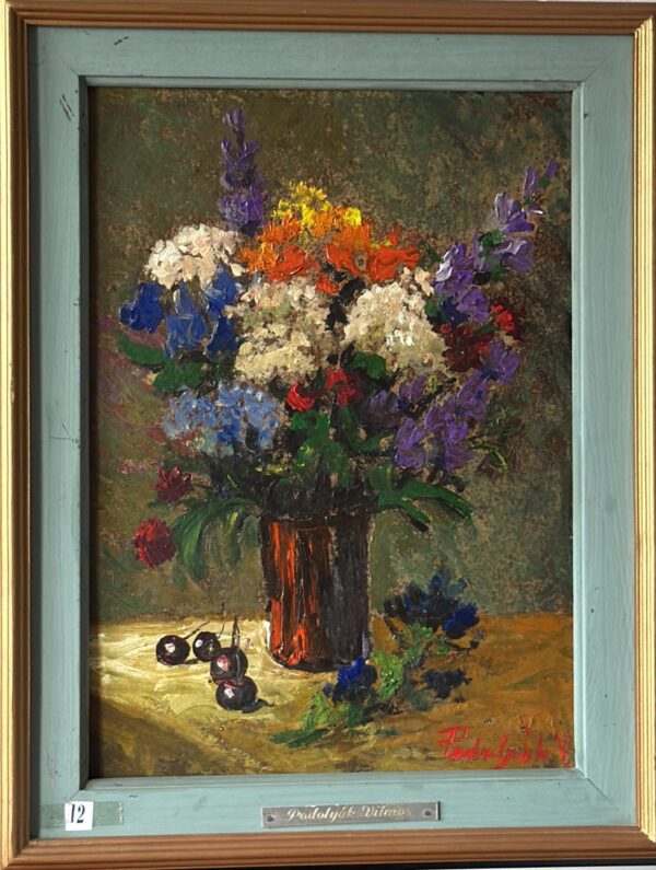 Still Life with Summer Blossoms – by Vilmos Podolyák